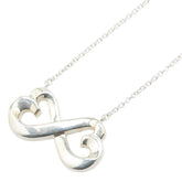 ティファニー ダブルラビングハート ネックレス SV925 シルバー レディース TIFFANY&Co. 【中古】